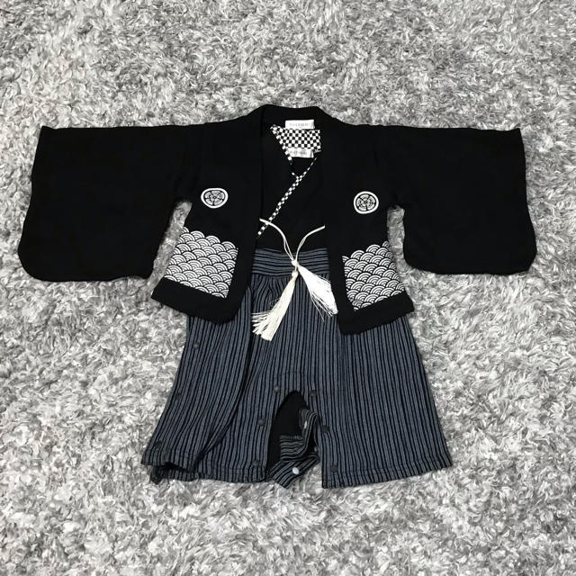 袴ロンパース70 キッズ/ベビー/マタニティのベビー服(~85cm)(和服/着物)の商品写真