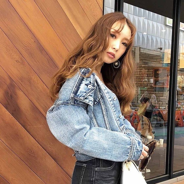 rienda　リエンダ　バックレースアップルーズDENIM JK