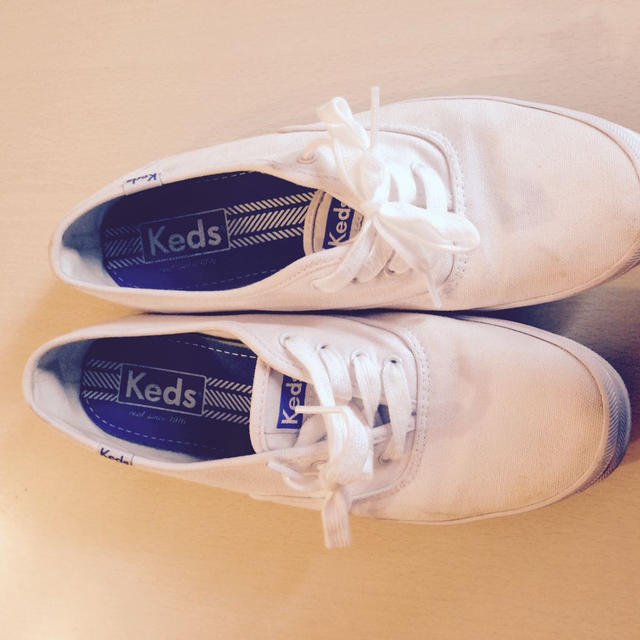 keds 白キャンバススニーカー レディースの靴/シューズ(スニーカー)の商品写真