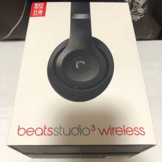 ビーツバイドクタードレ(Beats by Dr Dre)のBeats Studio3 Wireless マットブラック アップルヘッドホン(ヘッドフォン/イヤフォン)