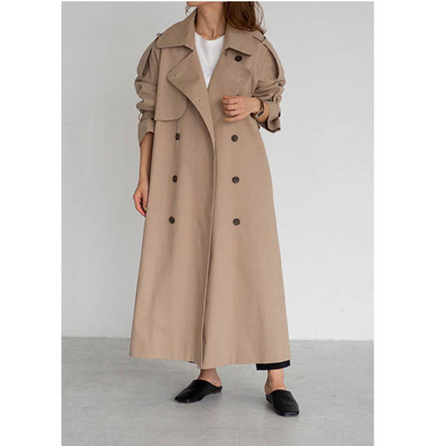 サイズ目安FREEnae Oversize Trench coat_Beige