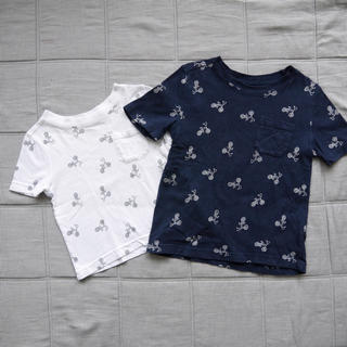 オールドネイビー(Old Navy)のnepi様専用☆オールドネイビー 自転車柄 兄弟お揃い 80&100(Tシャツ/カットソー)