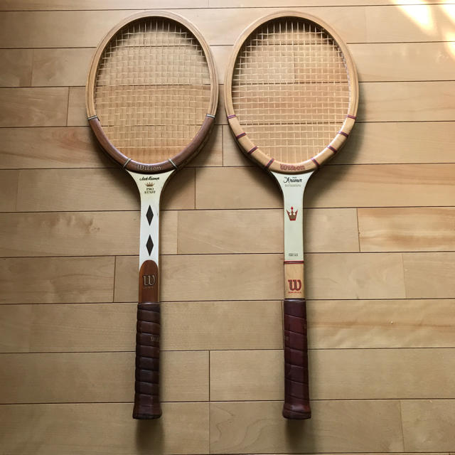 wilson(ウィルソン)のウィルソン ジャッククレイマー木製ラケット二本 スポーツ/アウトドアのテニス(ラケット)の商品写真