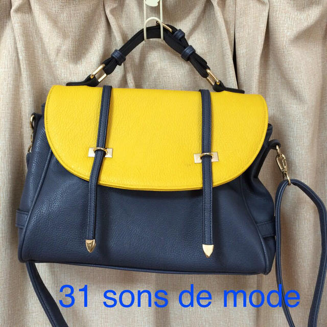 31 Sons de mode(トランテアンソンドゥモード)の定形外送込♡バイカラー2wayバッグ レディースのバッグ(ショルダーバッグ)の商品写真