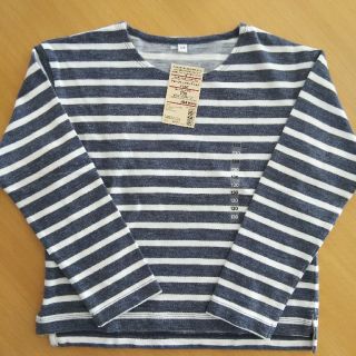 ムジルシリョウヒン(MUJI (無印良品))の★値下げ★無印良品 ボーダーTシャツ 130(Tシャツ/カットソー)