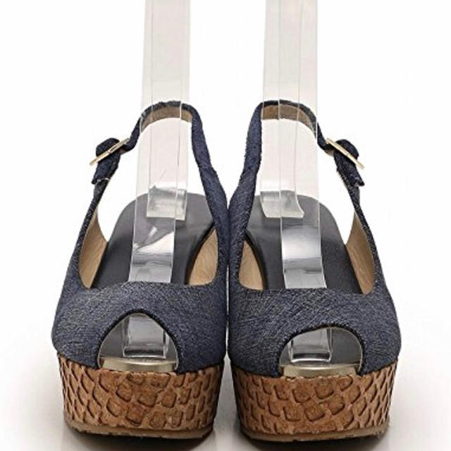 Jennie様専用☆Jimmy Choo☆ ウェッジソールデニムサンダル-