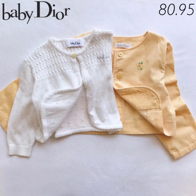 baby Dior(ベビーディオール)の【2点】80 95 ベビー ディオール ボレロ カーディガン 日本製 フォーマル キッズ/ベビー/マタニティのベビー服(~85cm)(カーディガン/ボレロ)の商品写真