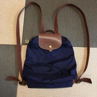 ロンシャン(LONGCHAMP)のほぼ未使用美品！Longchampロンシャン リュック パープル 紫(リュック/バックパック)