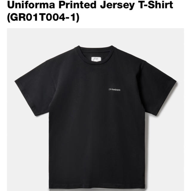 COMME des GARCONS(コムデギャルソン)の新品未使用 gr-uniforma tシャツ Lサイズ 黒 メンズのトップス(Tシャツ/カットソー(半袖/袖なし))の商品写真