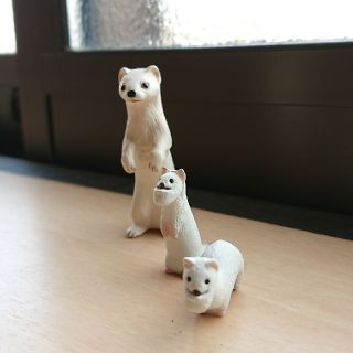 オコジョの置物３個セット(キャラクターグッズ)