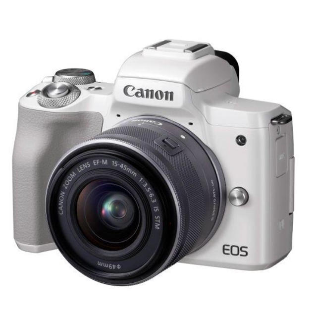 最も Canon ホワイト レンズキット M Kiss EOS Canon 新品未使用