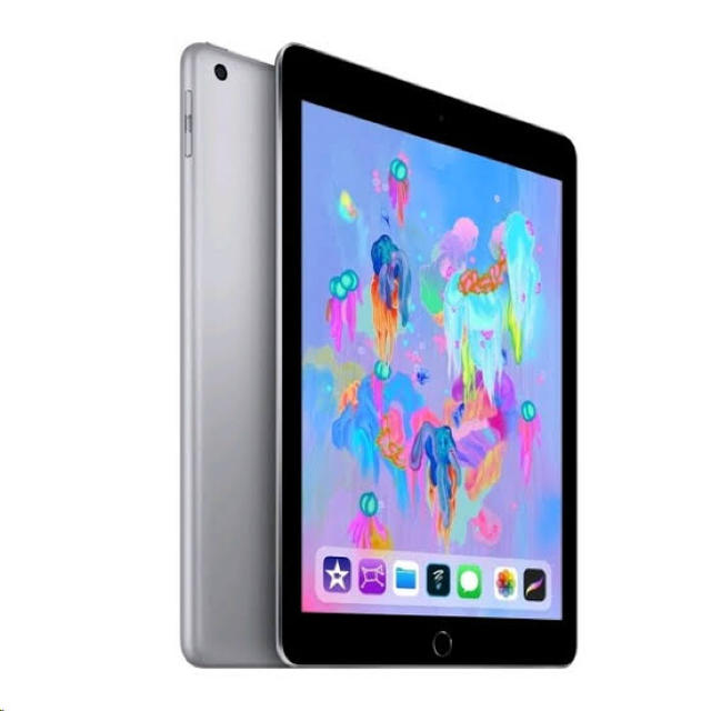 iPad - iPAD 第6世代 スペースグレー Wi-Fi 32GB 付属品完備 ケース付