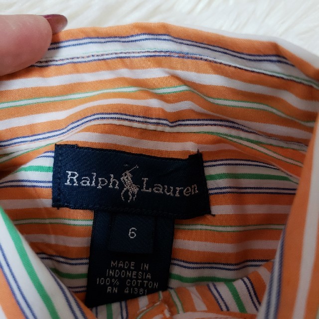 Ralph Lauren(ラルフローレン)のRalph Lauren  ストライプ柄の長袖シャツ♡ キッズ/ベビー/マタニティのキッズ服男の子用(90cm~)(Tシャツ/カットソー)の商品写真