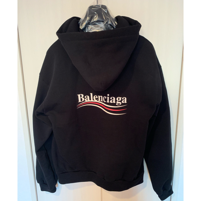 注目ショップ - Balenciaga 国内正規 Lサイズ キャンペーンロゴフーディ バレンシアガ パーカー