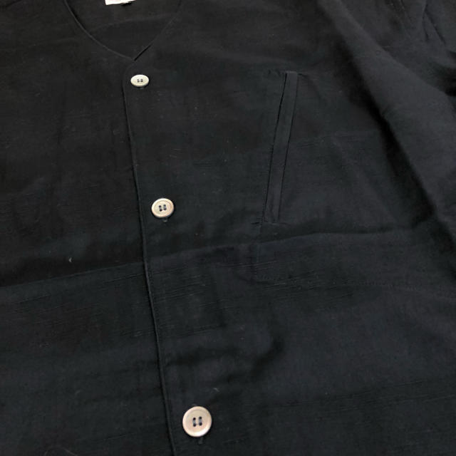 美品 90s ISSEY MIYAKE イッセイミヤケ ノーカラー シャツ M 美品 90s ISSEY MIYAKE イッセイミヤケ ノーカラー シャツ M