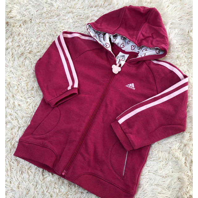 adidas(アディダス)のadidas×ディズニー キッズパーカー95 キッズ/ベビー/マタニティのキッズ服女の子用(90cm~)(ジャケット/上着)の商品写真