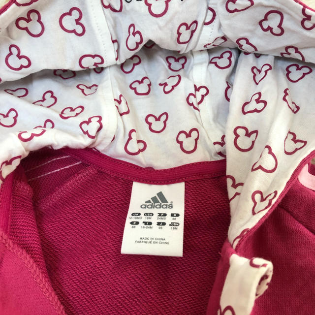 adidas(アディダス)のadidas×ディズニー キッズパーカー95 キッズ/ベビー/マタニティのキッズ服女の子用(90cm~)(ジャケット/上着)の商品写真