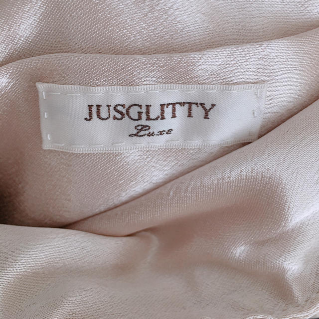 JUSGLITTY(ジャスグリッティー)のジャスグリッティー  パーティー用ビジュー付きサブバッグ レディースのバッグ(トートバッグ)の商品写真