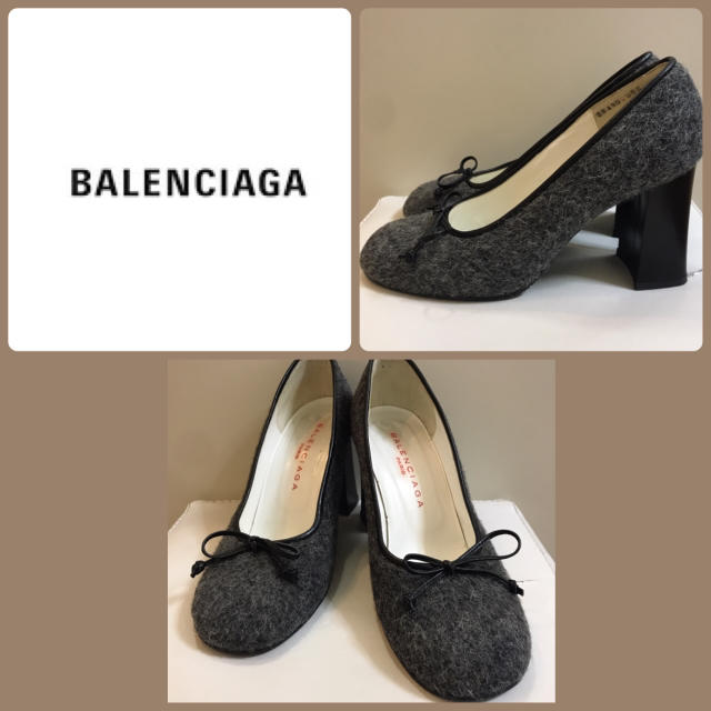 Balenciaga(バレンシアガ)のバレンシアガ グレーフェルト  パンプス レディースの靴/シューズ(ハイヒール/パンプス)の商品写真