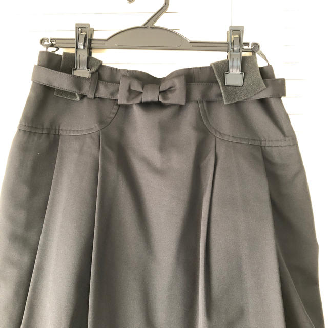 GALLERY VISCONTI(ギャラリービスコンティ)のリボンベルトつきフレアースカート サイズ3 ギャラリービスコンティ 新品 レディースのスカート(ひざ丈スカート)の商品写真