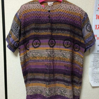 チチカカ(titicaca)の値下げ！！大きいサイズ インド綿 シャツ(Tシャツ(半袖/袖なし))