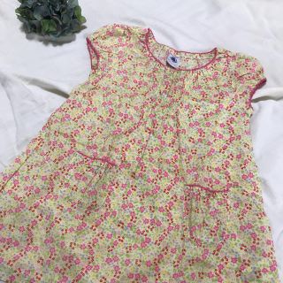 プチバトー(PETIT BATEAU)のプチバトーワンピース18m美品(ワンピース)