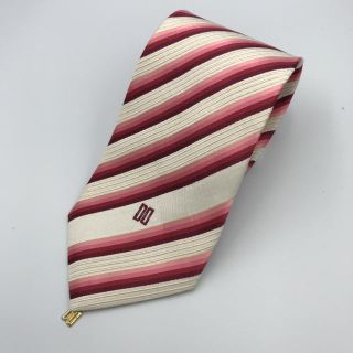 ダックス(DAKS)の☆良品☆ダックス レジメンタル  WH＆PINK チャーム(ネクタイ)