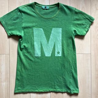 エム(M)のM エム 大文字 Tシャツ サイズM グリーン 亀梨 キムタク 森 代官山(Tシャツ/カットソー(半袖/袖なし))