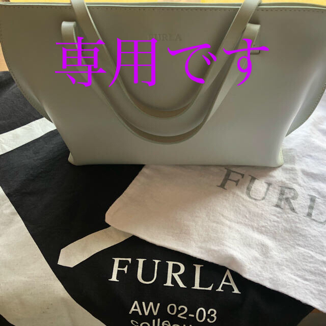 Furla(フルラ)の【USED】FURLA ミニバッグ ブルーグレー ☆値下げ レディースのバッグ(ハンドバッグ)の商品写真