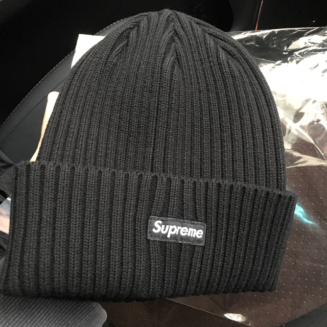 メンズsupreme cap ビーニー ブラック