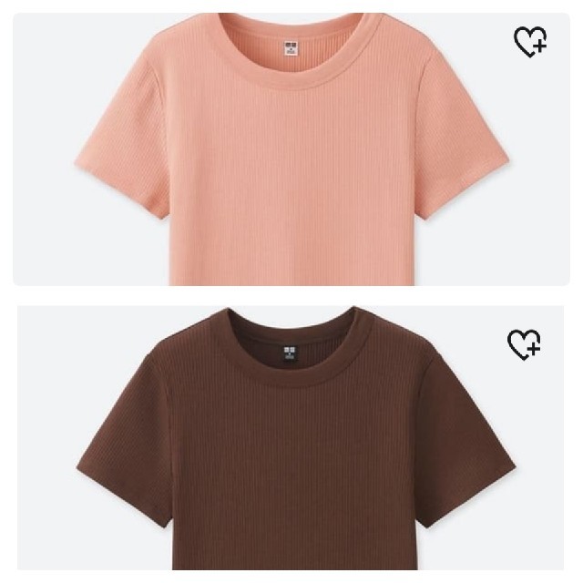 UNIQLO(ユニクロ)の【こまたん様専用】新品!!【5色セット】スピーマコットンリブクルーネックTシャツ レディースのトップス(Tシャツ(半袖/袖なし))の商品写真