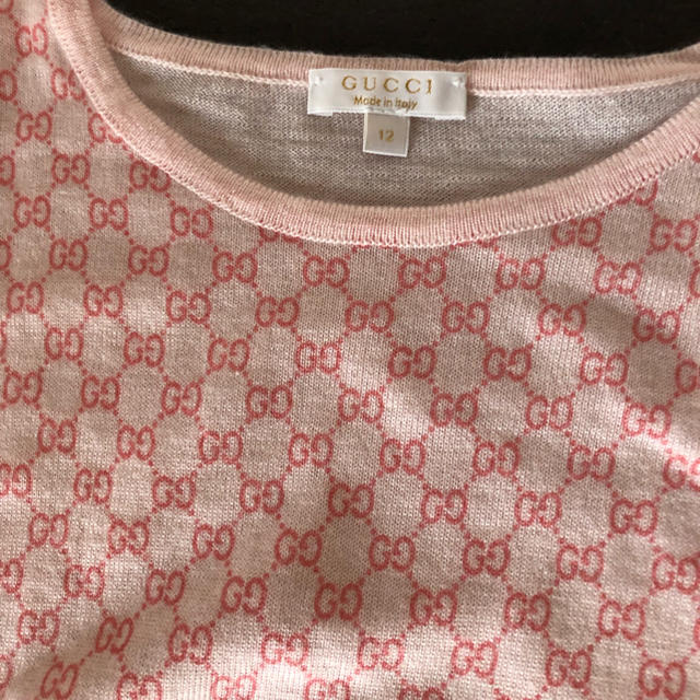 Gucci(グッチ)のみけさま 専用美品  グッチ サマーセーター キッズ/ベビー/マタニティのキッズ服女の子用(90cm~)(ニット)の商品写真