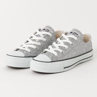 コンバース(CONVERSE)のグリッターコンバース☆ converse オールスター Gシルバー (スニーカー)