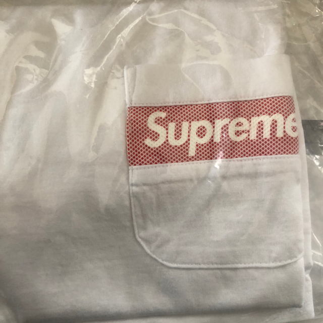 19ss Supreme Mesh Stripe Pocket Tee