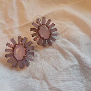 フラワー(flower)のused piece ✲✲ purple(ピアス)