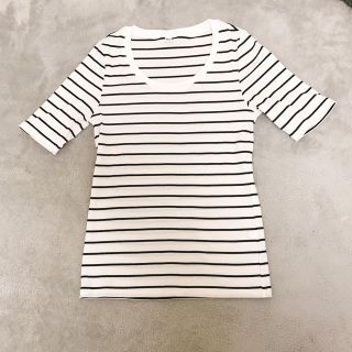 ユニクロ(UNIQLO)のUNIQLO ボーダートップス(カットソー(長袖/七分))