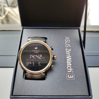 エイスース(ASUS)の【限定セール・中古】ASUS ZenWatch3 Dバックル付き・付属品完備(腕時計(デジタル))