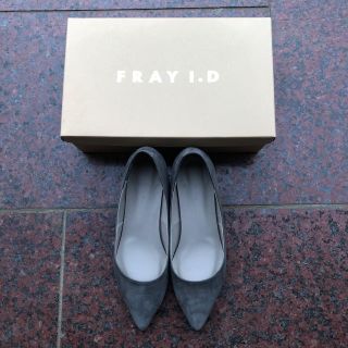 フレイアイディー(FRAY I.D)のFRAY I.D♡チャンキーヒール パンプス グレー 37(ハイヒール/パンプス)