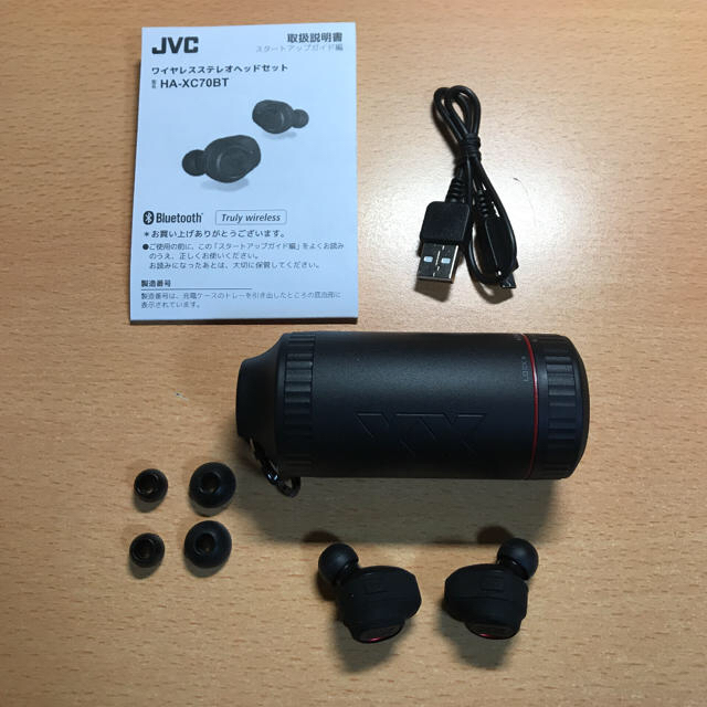 KENWOOD(ケンウッド)のJVC HA-XC70BT-R 完全ワイヤレスイヤホン XXシリーズ レッド スマホ/家電/カメラのオーディオ機器(ヘッドフォン/イヤフォン)の商品写真