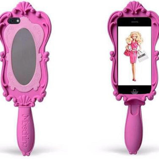 Barbie(バービー)のBarbieハンドミラー ケース スマホ/家電/カメラのスマホアクセサリー(モバイルケース/カバー)の商品写真