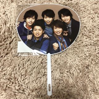 アラシ(嵐)の嵐 集合 ミニうちわ LOVE 2013年(アイドルグッズ)