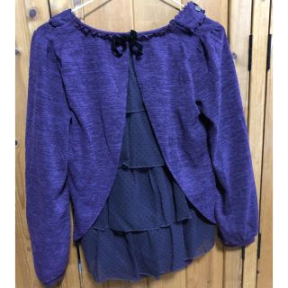 アクシーズファム(axes femme)の専用です！axesfemme バックフリル カットソー Fサイズ(カットソー(長袖/七分))