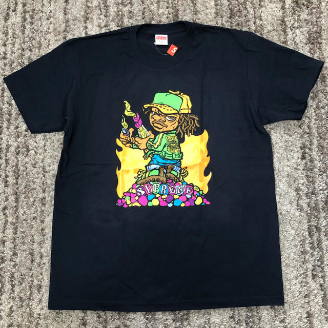 紺 supreme molotov kid tee シュプリーム Tシャツ 新品