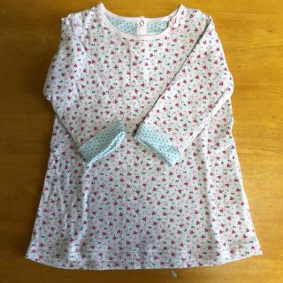 プチバトー(PETIT BATEAU)の小花柄ワンピース(ワンピース)