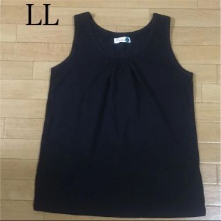 美品 タンクトップ  ブラック 大きいサイズ LL(タンクトップ)