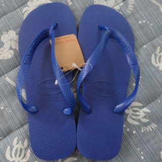 ハワイアナス(havaianas)のハワイアナス トップ ビーチサンダル マリンブルー 約24-24.5cm(サンダル)