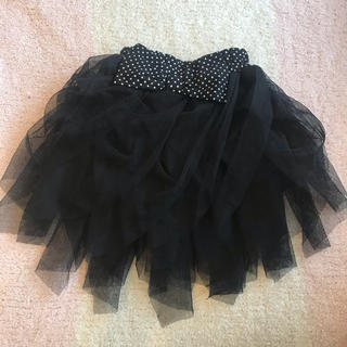 80 ブラック チュールスカート(スカート)