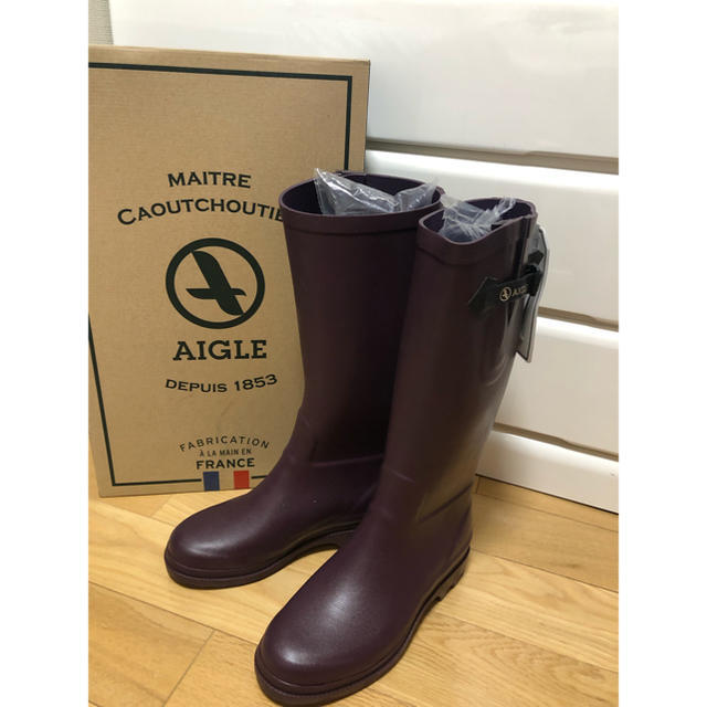 AIGLE レディースレインブーツ(約24.5cm)