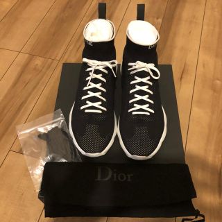 ディオールオム(DIOR HOMME)のサイズ42 DIOR HOMME B21 ディオールオム ソックススニーカー 黒(スニーカー)