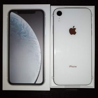 アイフォーン(iPhone)のiPhone XR 128GB ホワイト SIMロック解除済み 新品未使用(スマートフォン本体)